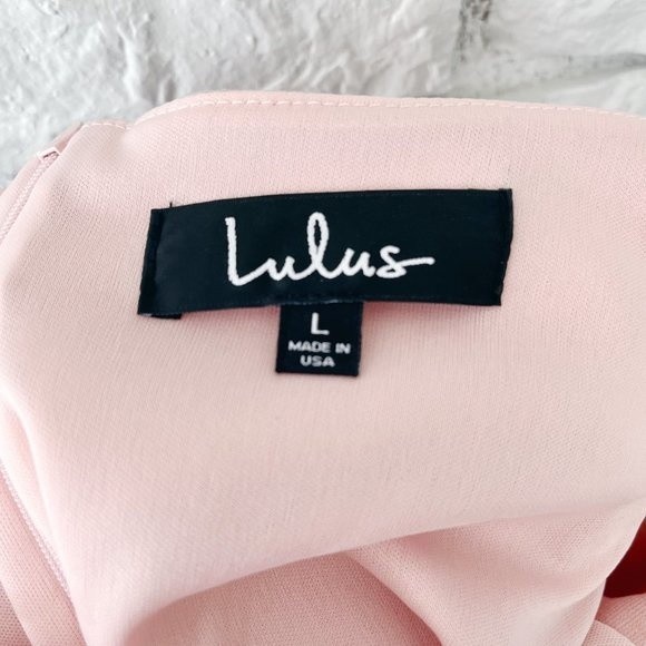 NWT Lulu's Off-the-Shoulder Midi Dress - Picture 6 of 9